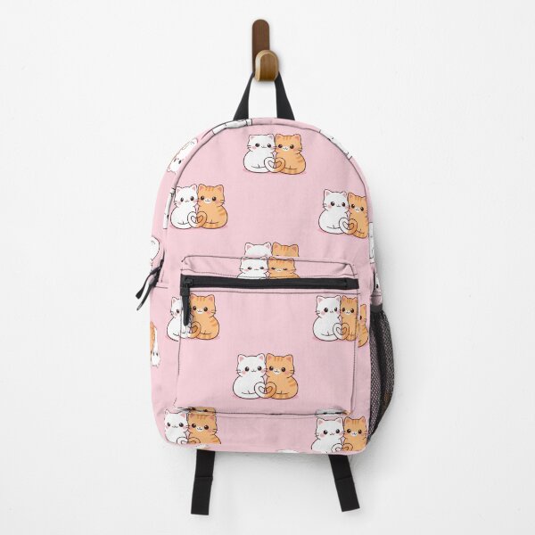 Item preview, Kawaii Cat Love Illustration – Cute Valentine Cats Heart Design for Cat Lovers designed and sold by FUIRY .