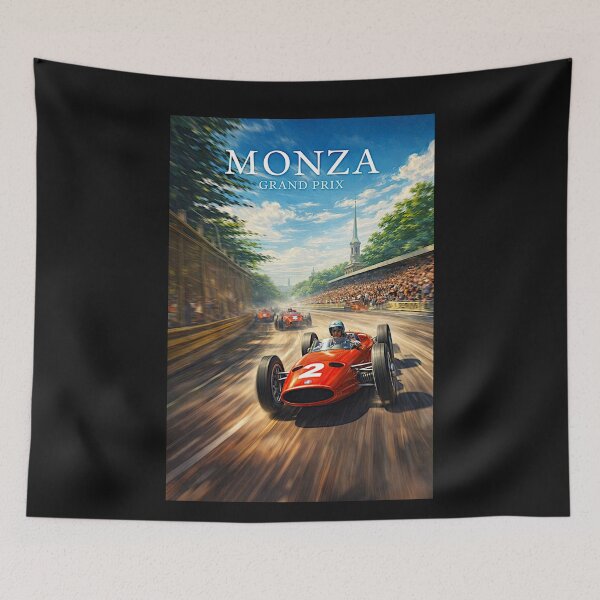 Item preview, Monza Grand Prix vintage poster 1967 variation#2 designed and sold by Helios Be. Lavsh.