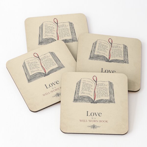 Item preview, Love is a Well-Worn Book – Bookmark Illustration designed and sold by YvkafromPoland.
