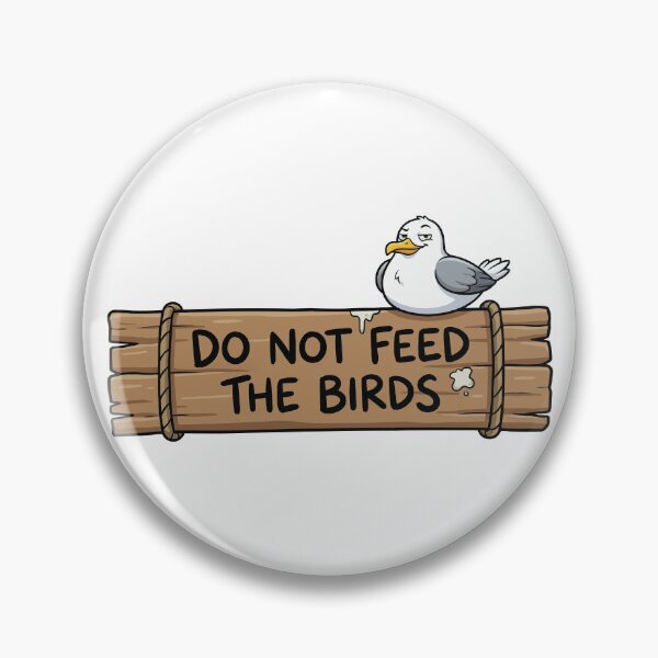 Item preview, Civil Disobedience - Seagull On No Feeding Sign designed and sold by Petzzz.