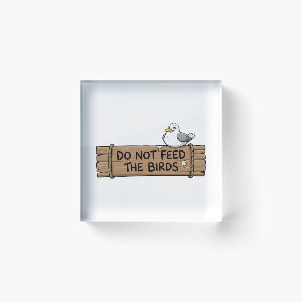 Item preview, Civil Disobedience - Seagull On No Feeding Sign designed and sold by Petzzz.