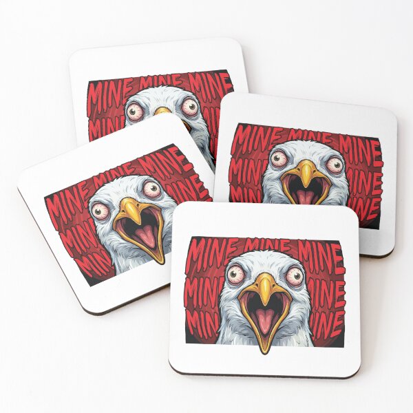 Item preview, Mine Mine Mine - Greedy Seagull Face designed and sold by Petzzz.