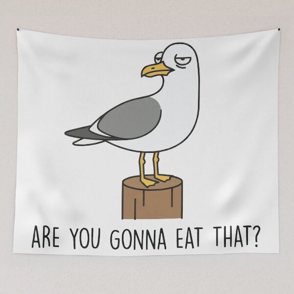 Item preview, Judgemental Seagull - Watching You Eat designed and sold by Petzzz.