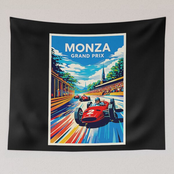 Item preview, Monza Grand Prix vintage poster 1967 variation#3 designed and sold by Helios Be. Lavsh.