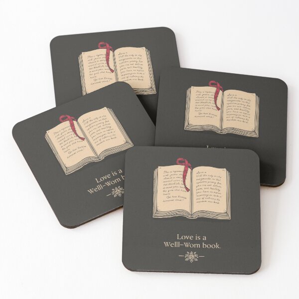 Item preview, Love is a Well-Worn Book – Bookmark Illustration designed and sold by YvkafromPoland.