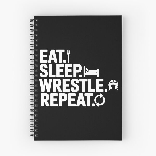 Item preview, Eat Sleep Wrestle Repeat Wrestling Design designed and sold by theartfulaspie.