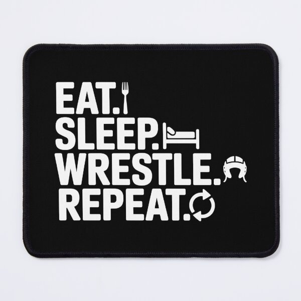 Item preview, Eat Sleep Wrestle Repeat Wrestling Design designed and sold by theartfulaspie.