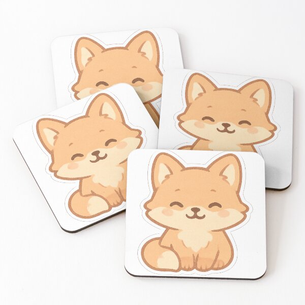 Item preview, Aesthetic Happy Fox Sticker designed and sold by StickMint.