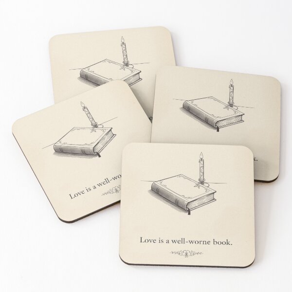 Item preview, Love is a Well-Worn Book – Candle Illustration designed and sold by YvkafromPoland.
