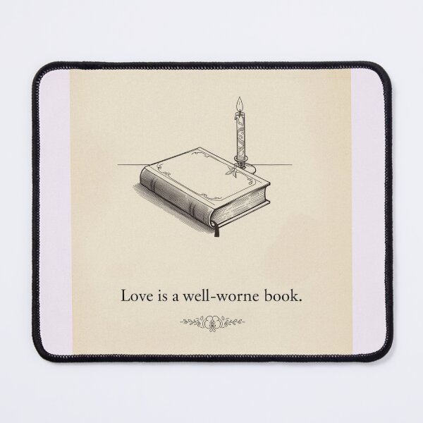 Item preview, Love is a Well-Worn Book – Candle Illustration designed and sold by YvkafromPoland.