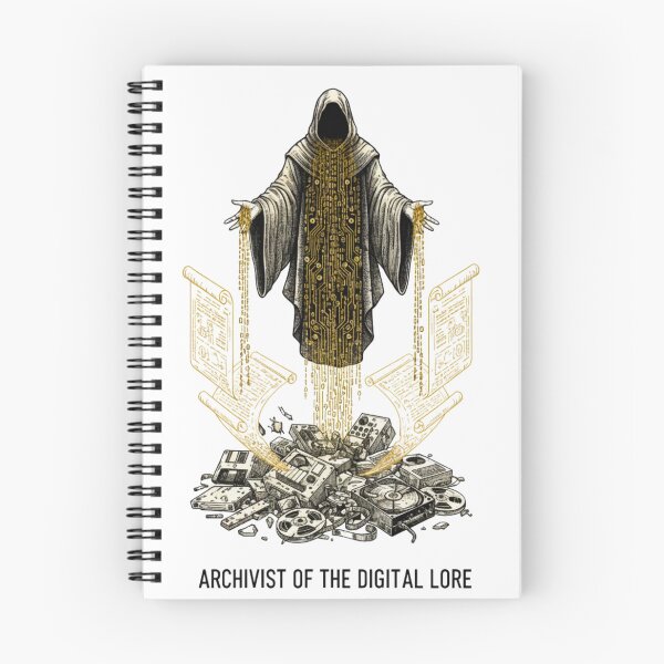 Item preview, Archivist of the Digital Lore - Digital Preservation Art designed and sold by The Arcane Archives.