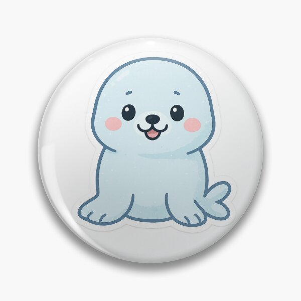 Artikelvorschau, Pastel Cheerful Seal Sticker entworfen und verkauft von StickMint.