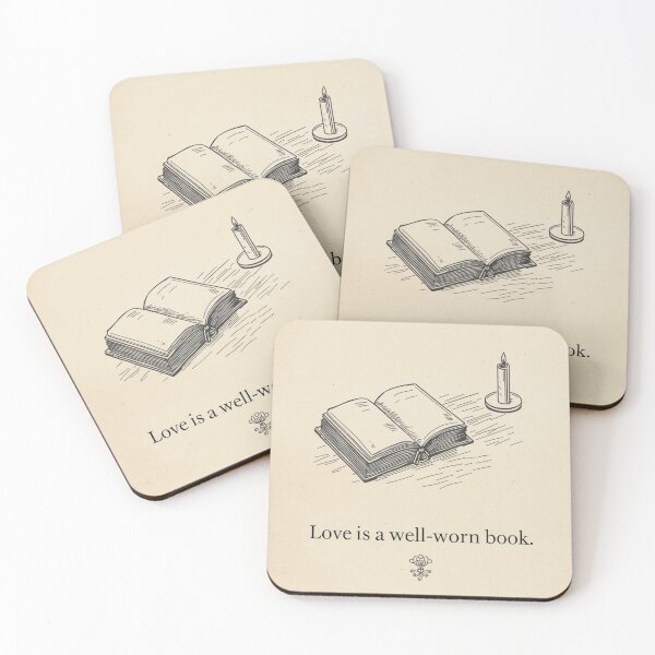 Item preview, Love is a Well-Worn Book – Candle Illustration designed and sold by YvkafromPoland.