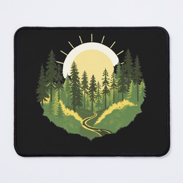 Item preview, Sunlit Forest River – Serene Nature Landscape Art designed and sold by Sparkofart07.