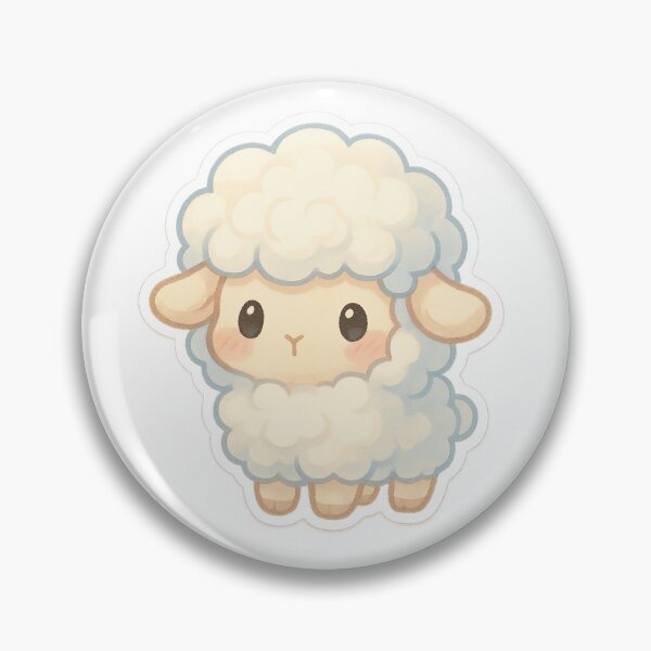Artikelvorschau, Chibi Dreamy Sheep Sticker entworfen und verkauft von StickMint.