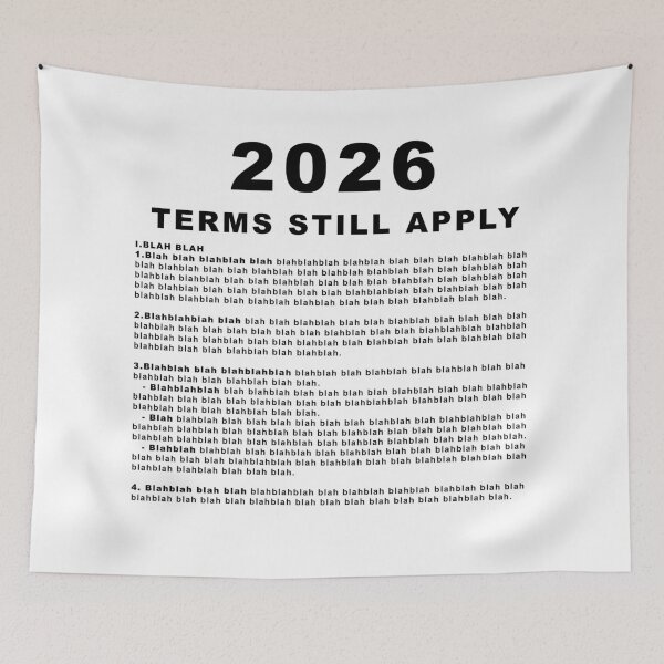 Item preview, 2026 Terms for the New Year designed and sold by Tees And Wear.