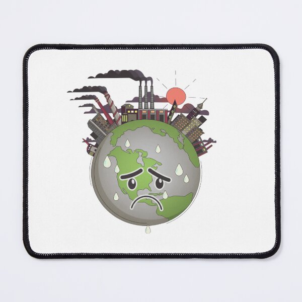 Item preview, Sad Earth Crying – Climate Change & Environmental Awareness Illustration designed and sold by YYoYY.