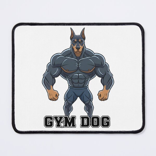 Item preview, Muscular gym dog – Funny fitness meme designed and sold by formcore.
