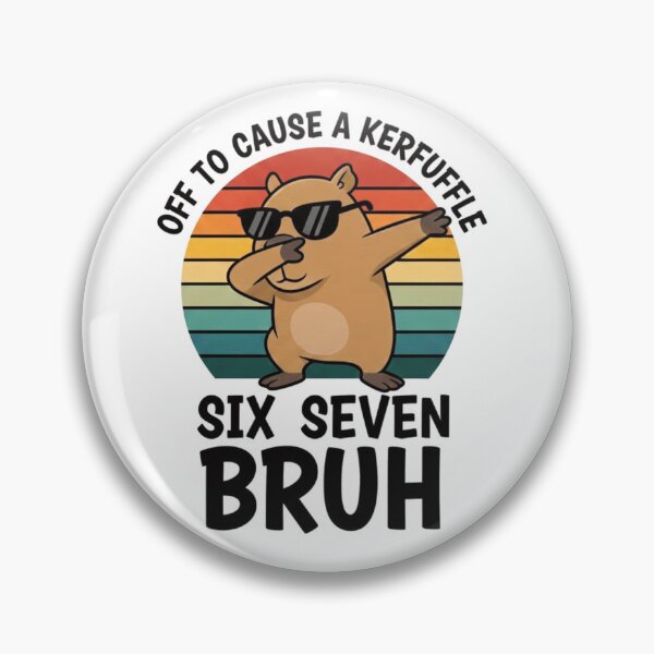 Item preview, Cool Meme Quote Kerfuffle Six Seven Bruh Humor Style designed and sold by GridText.
