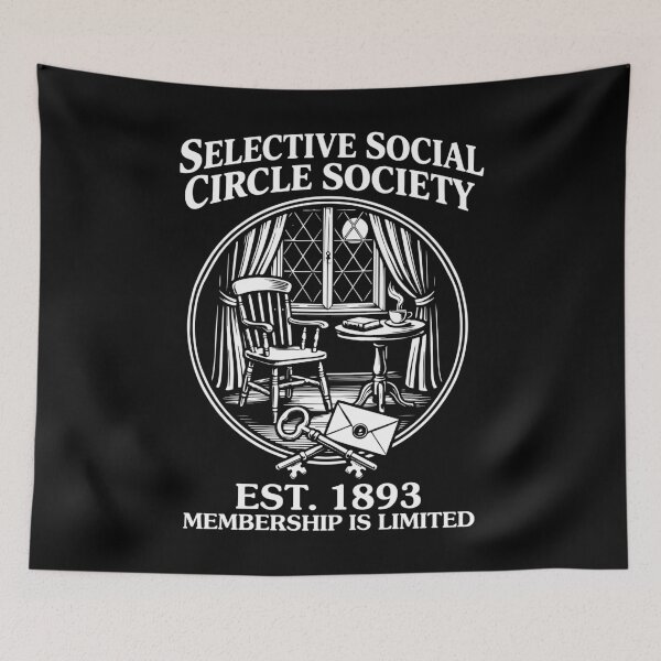 Item preview, Selective Social Circle Society – Dark Academia Introvert designed and sold by gunaone-design.