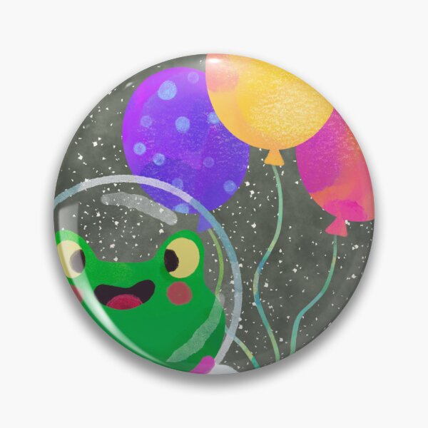 Item preview, Frog Astronaut with Balloons Design designed and sold by CarefulCreation.