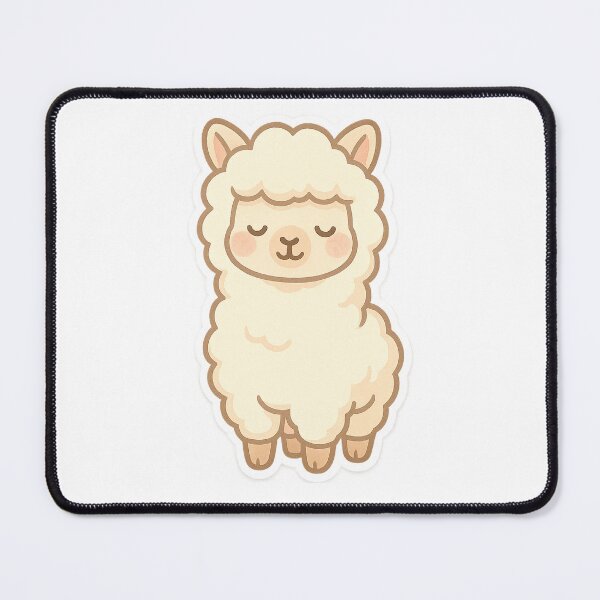 Item preview, Kawaii Relaxed Alpaca Stickers designed and sold by StickMint.