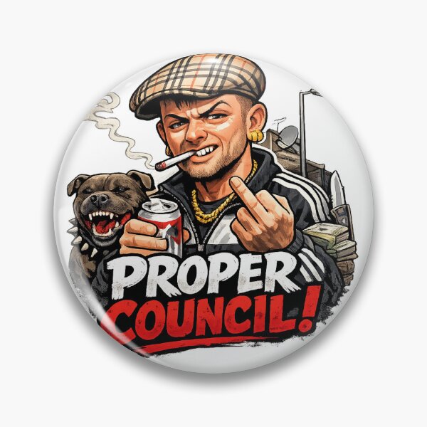 Item preview, Proper Council – Funny British Street Humour UK Meme Streetwear Design designed and sold by GarnerSupplyCo.