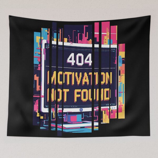 Item preview, 404 Error Motivation Not Found Design Classic error popup with pixelated font 2 designed and sold by Neon G.