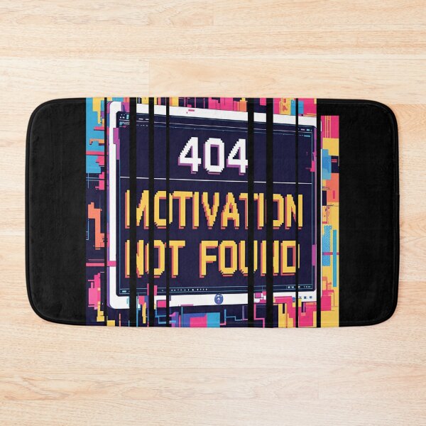 Item preview, 404 Error Motivation Not Found Design Classic error popup with pixelated font 2 designed and sold by Neon G.