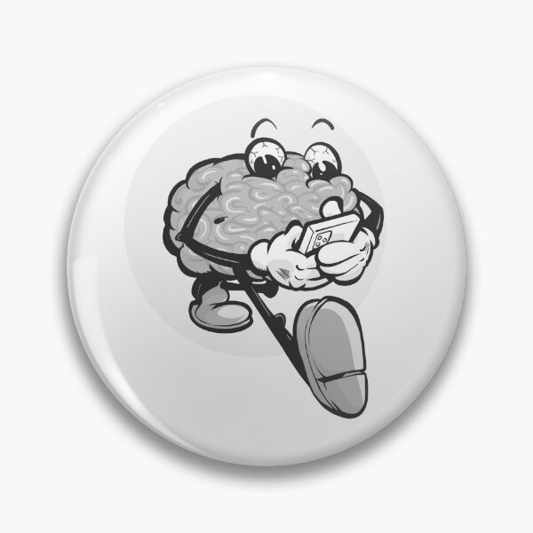 Item preview, Brain addict (black and white version) designed and sold by TomiAx.