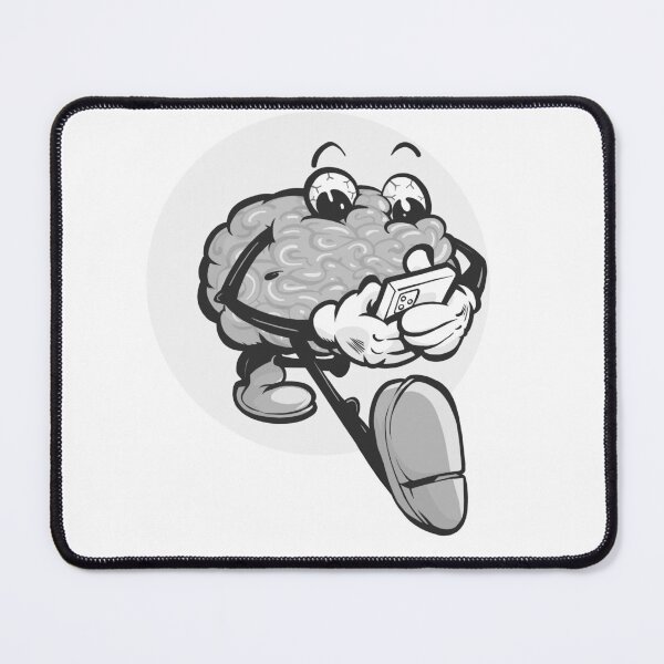 Item preview, Brain addict (black and white version) designed and sold by TomiAx.