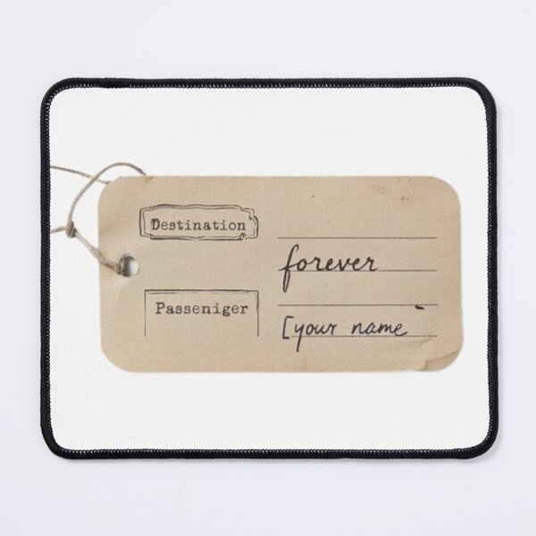 Item preview, Destination Forever Vintage Tag – Romantic Custom Name Design designed and sold by BlueYasmine.
