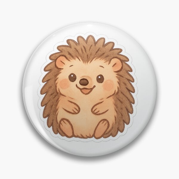 Artikelvorschau, Kawaii Cheerful Hedgehog Sticker entworfen und verkauft von StickMint.