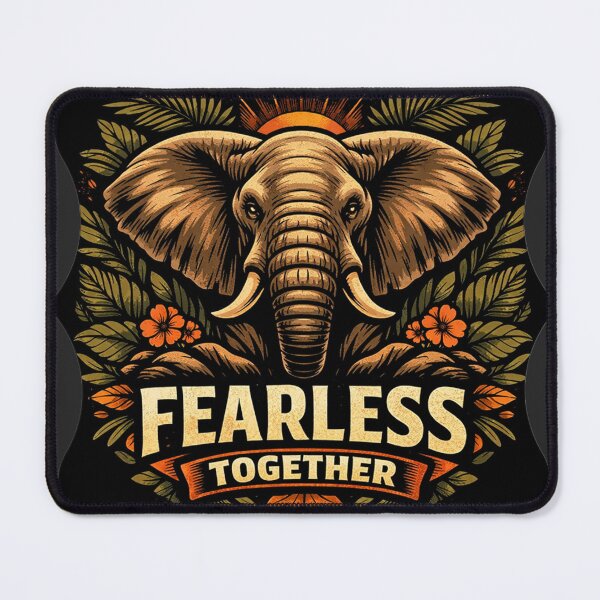 Item preview, Elephant Fearless Together African Savanna Wildlife Art Sticker designed and sold by SavannaStrikes.
