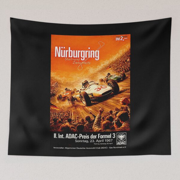 Item preview, NUrburgring Grand Prix vintage poster  f3 1967 variation#2 designed and sold by Helios Be. Lavsh.