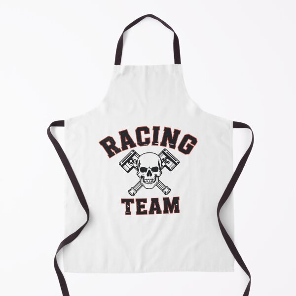 Item preview, Racing Team – Skull & Crossed Pistons designed and sold by TwoWheels-shop.