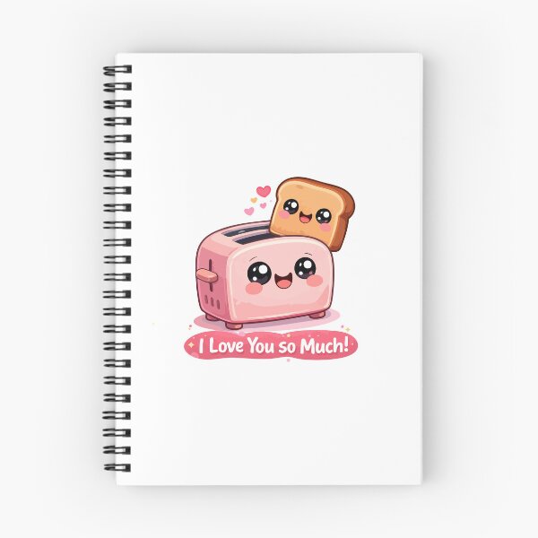 Item preview, Kawaii Toaster Love Illustration designed and sold by RitaStudio.