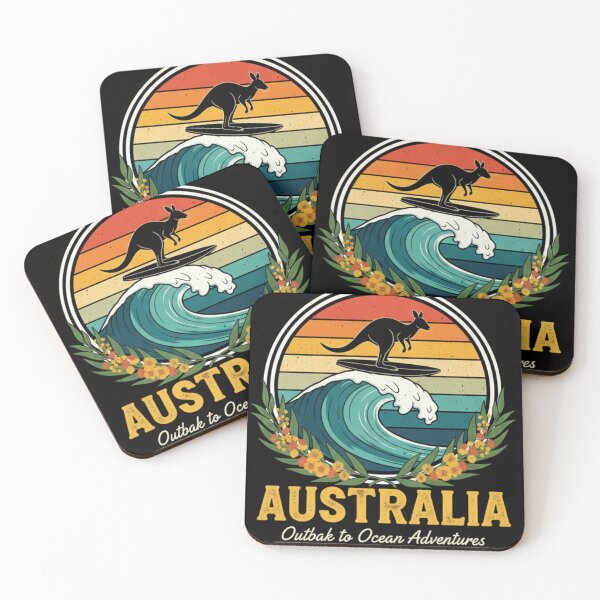 Item preview, Australia Outback Explorer - Kangaroo & Coast Adventure Trip Design designed and sold by Wear Sculpt.