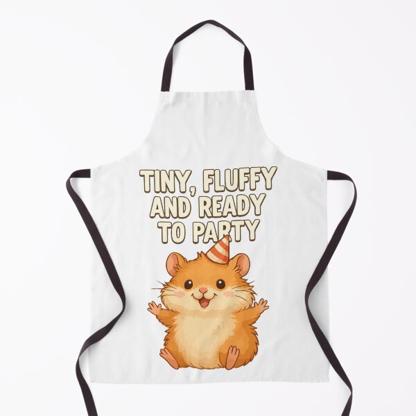 Item preview, Tiny, Fluffy and Ready to Party – Cute Party Hamster Design designed and sold by storelibertys.