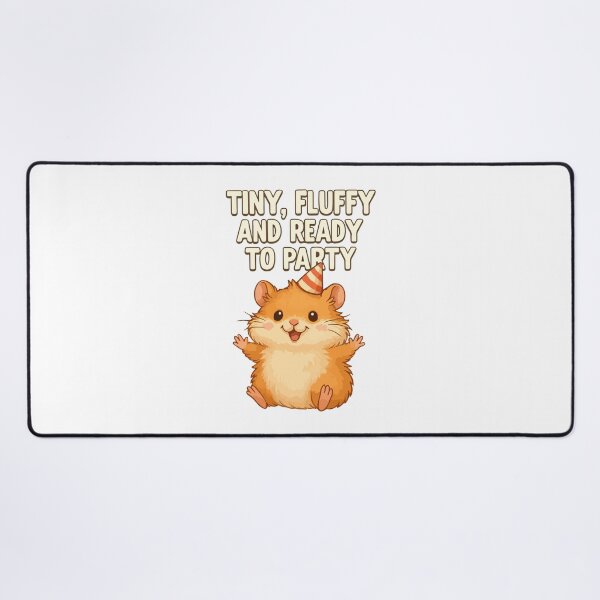 Item preview, Tiny, Fluffy and Ready to Party – Cute Party Hamster Design designed and sold by storelibertys.