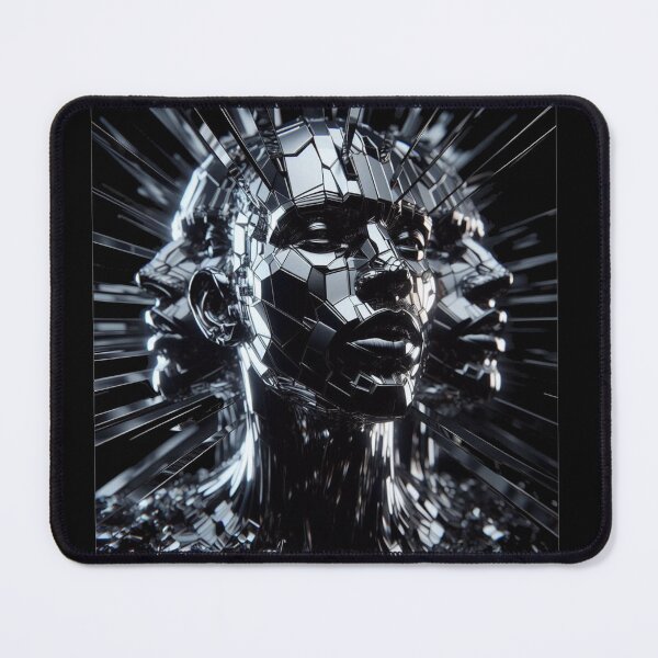 Item preview, Fractured Reflections- Surreal Human Face 3D Art designed and sold by LumeSketch123.