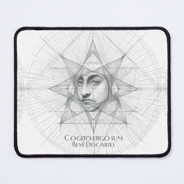 Item preview, 'Cogito ergo sum' René Descartes philosophy quote designed and sold by Filologica.
