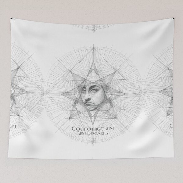 Item preview, 'Cogito ergo sum' René Descartes philosophy quote designed and sold by Filologica.