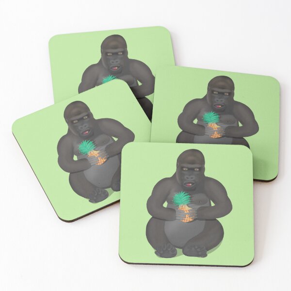 Item preview, Gorilla eating pineapple  designed and sold by Daniel Vasco.