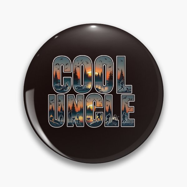 Item preview, Cool Uncle typography design featuring sunset landscapes, forests, lakes, and outdoor silhouettes. Perfect gift for outdoorsy uncles who love camping, grilling, and nature. designed and sold by WHDProduction45.
