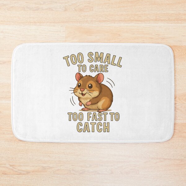 Item preview, Too Small to Care, Too Fast to Catch – Cute Rebel Hamster Design designed and sold by storelibertys.