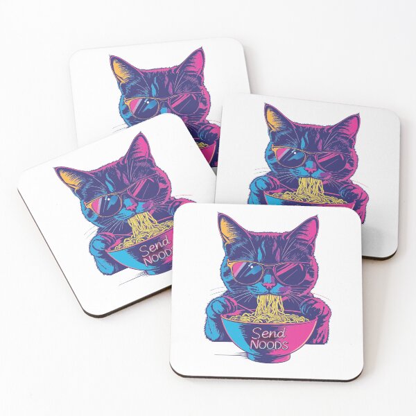 Item preview, Cyberpunk Noodle Lover Kawaii Cat designed and sold by MarWachaN.