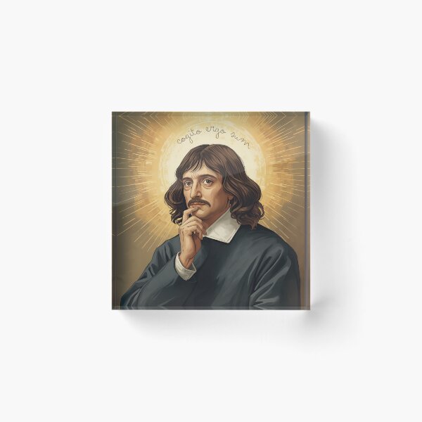 Item preview, 'Cogito ergo sum' sentence of René Descartes designed and sold by Filologica.