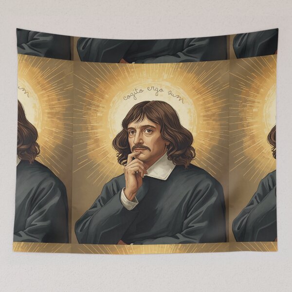 Item preview, 'Cogito ergo sum' sentence of René Descartes designed and sold by Filologica.