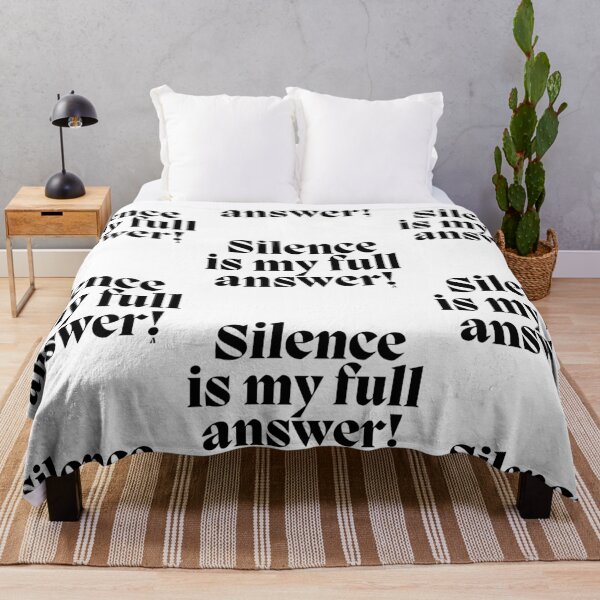 Item preview, Silence is my full answer! designed and sold by Finds.